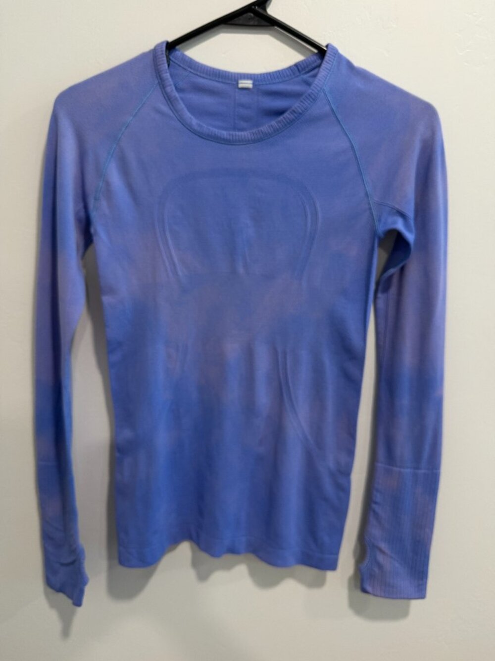 Lululemon Women's Size 2 Purple Tie Dye Swiftly Tech Long Sleeve Shirt Race